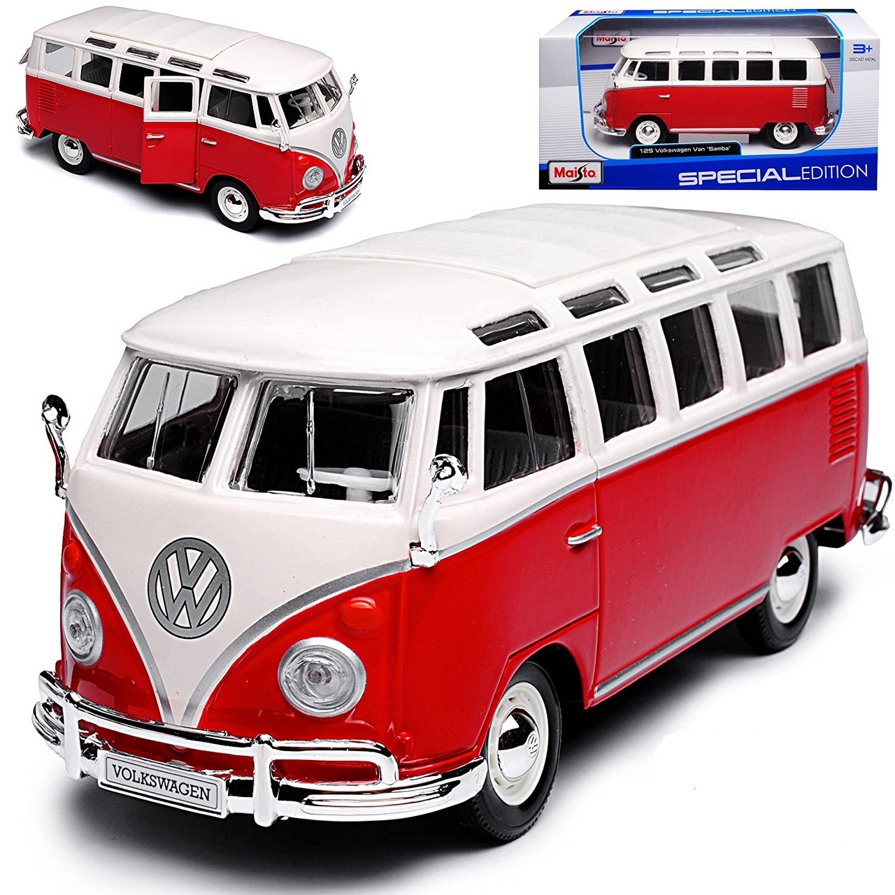 Maisto-1:25 Special Edition Volkswagen Van "Samba"-31956-Legacy Toys