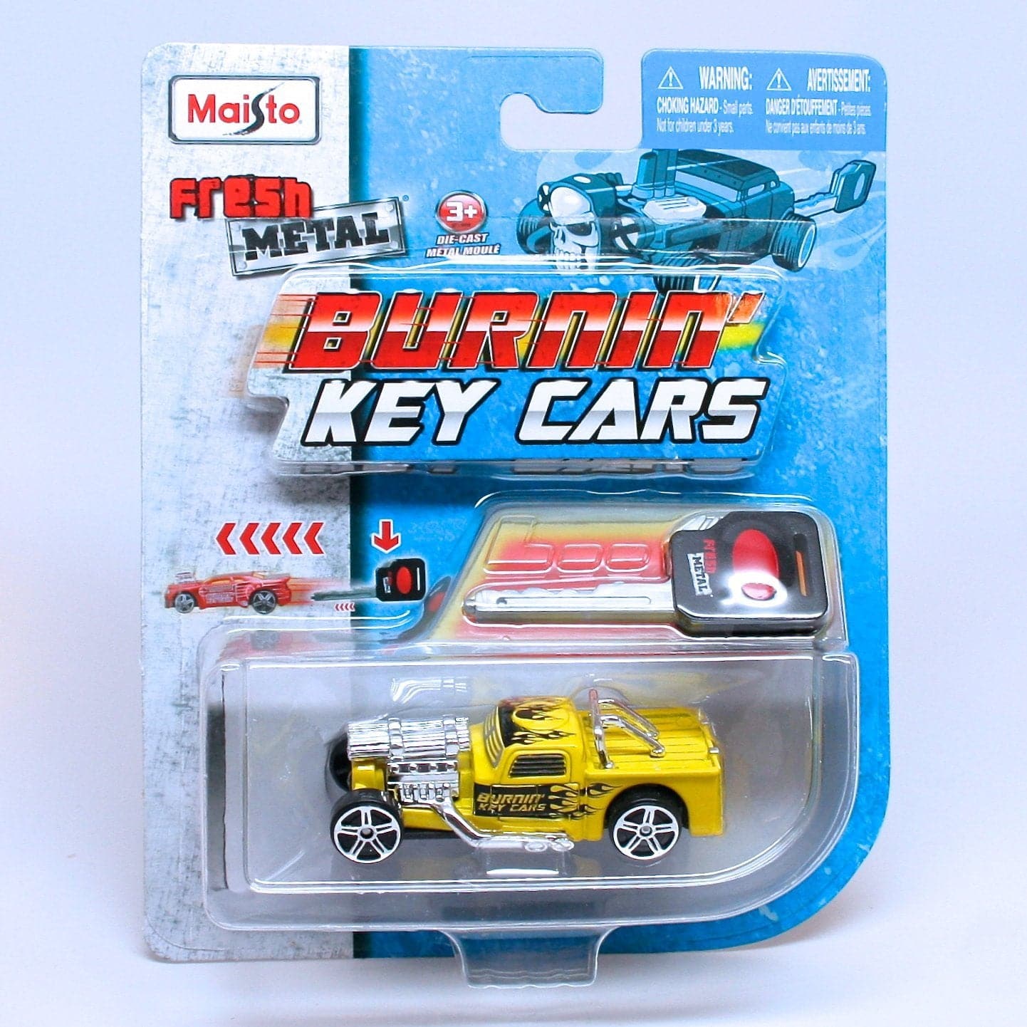 Maisto-1:64 3" Fresh Metal Burnin Key Cars Assorted Styles-15101-Legacy Toys