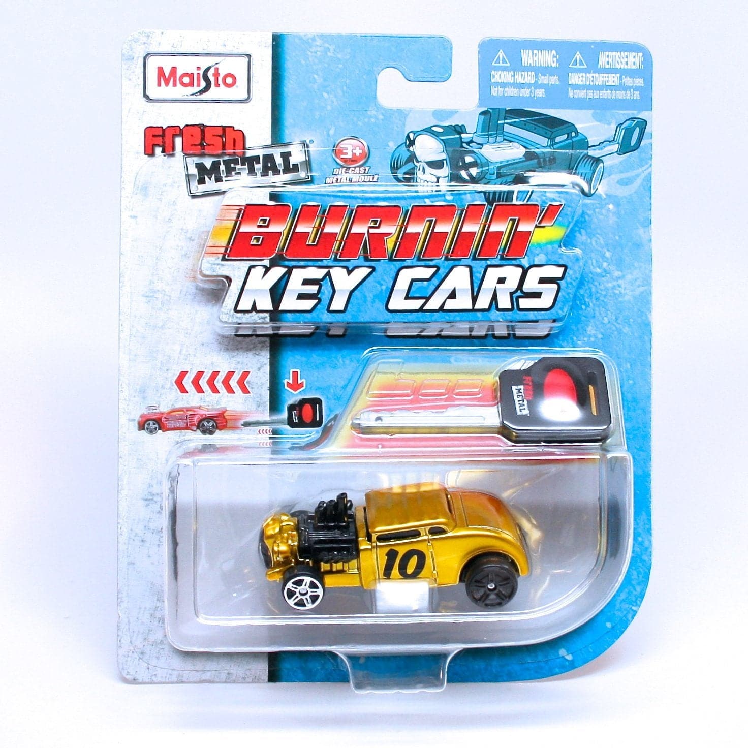 Maisto-1:64 3" Fresh Metal Burnin Key Cars Assorted Styles-15101-Legacy Toys