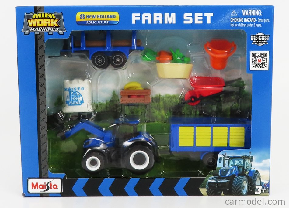 Maisto-1:64 3" Mini Work Machines Tractors & Farm Gift Set-12564-Legacy Toys