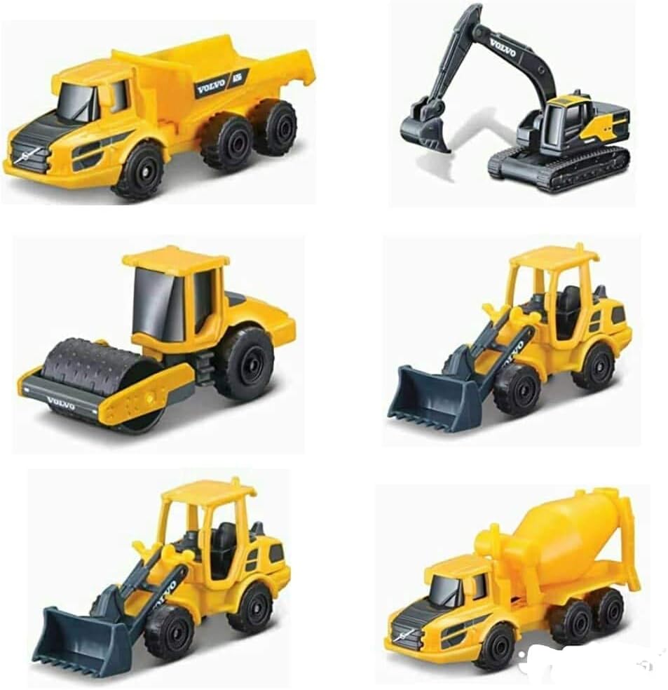 Maisto-1:64 3" Mini Work Machines Volvo Construction-14364-Legacy Toys
