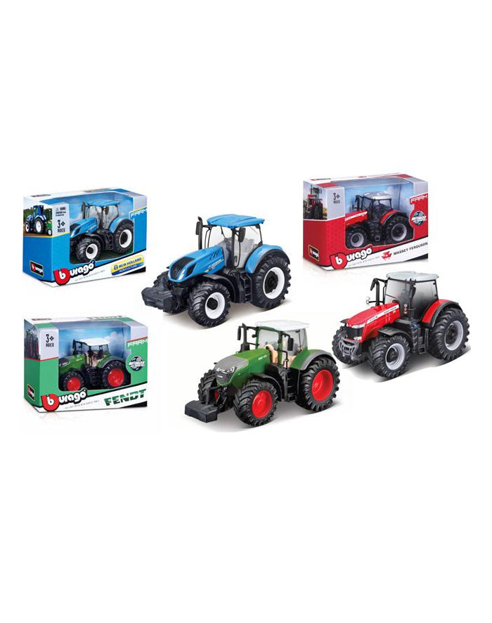 Maisto-Farmland 10cm Moto. Tractor Assorted Styles-18-31610-Legacy Toys