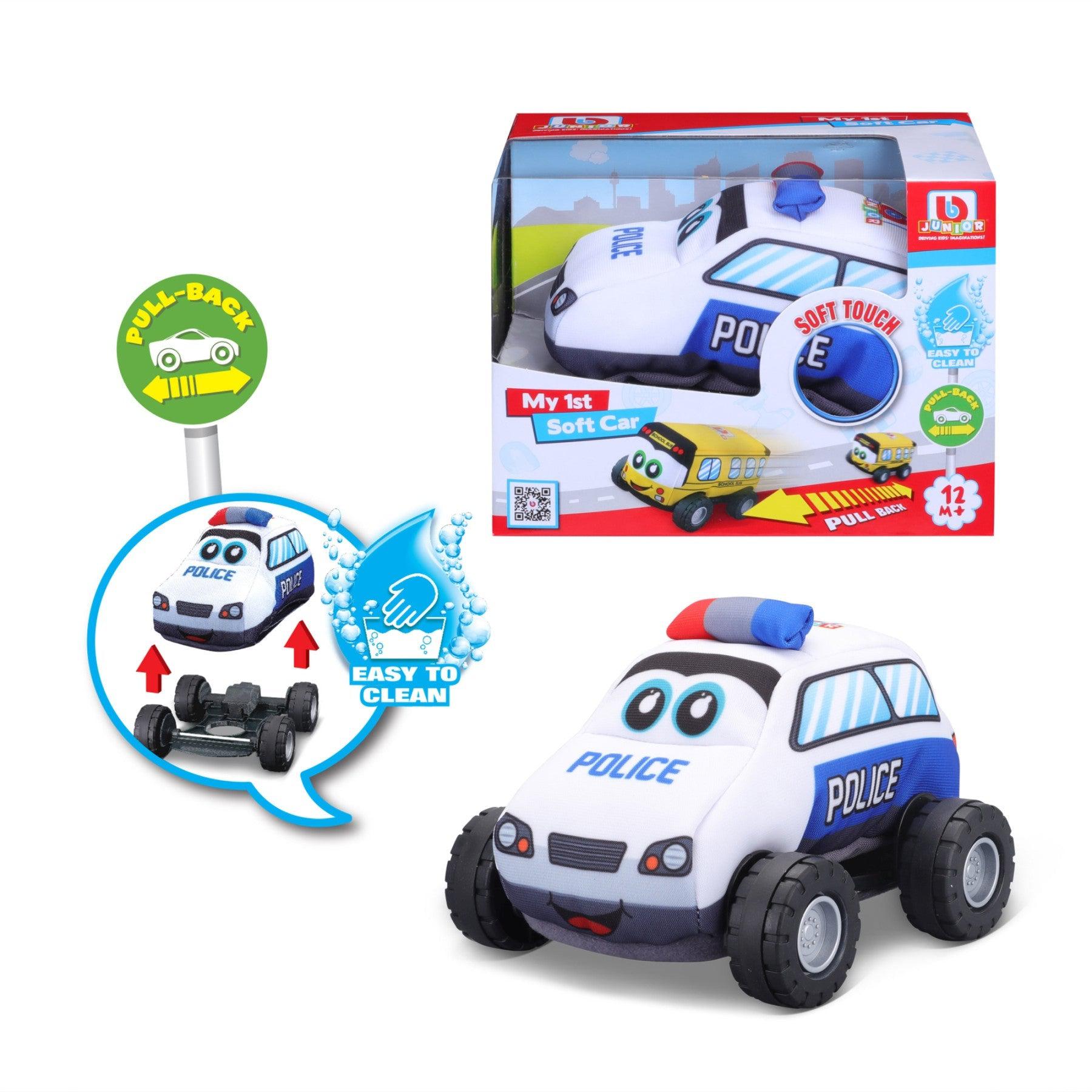 Maisto-My 1st Soft Car Police Car-16-89053-Legacy Toys