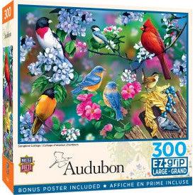 MasterPieces-Audubon - Songbird Collage - 300 Piece EZGrip Puzzle-32302-Legacy Toys