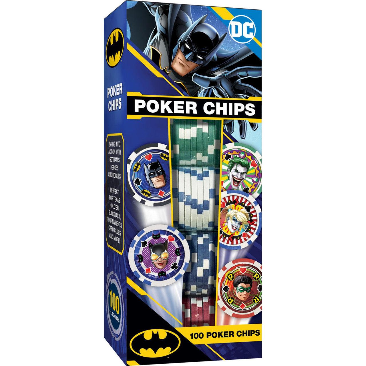 MasterPieces-Batman - Poker Chips 100 Pieces-42319-Legacy Toys