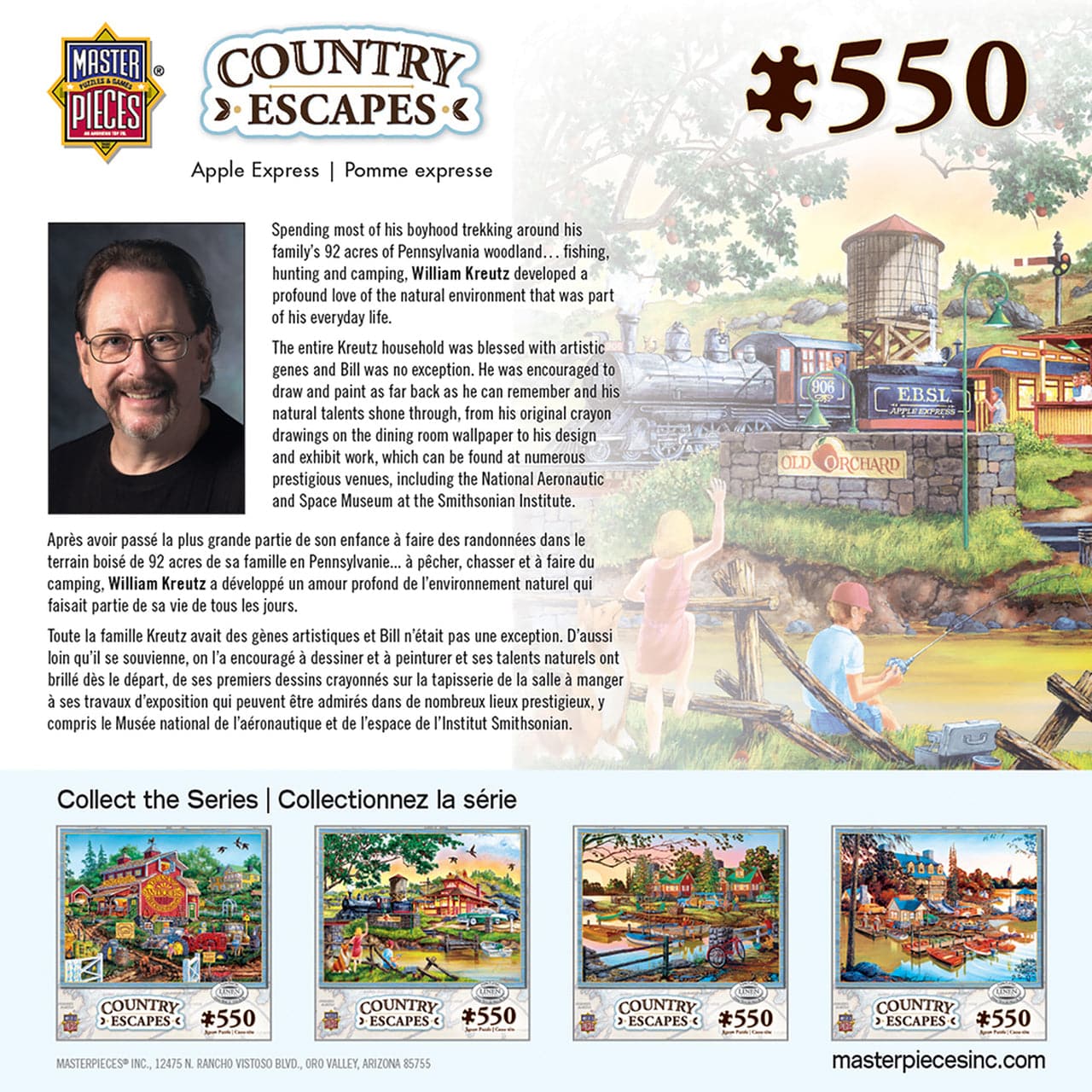 MasterPieces-Country Escapes - Apple Express - 550 Piece Puzzle-31932-Legacy Toys