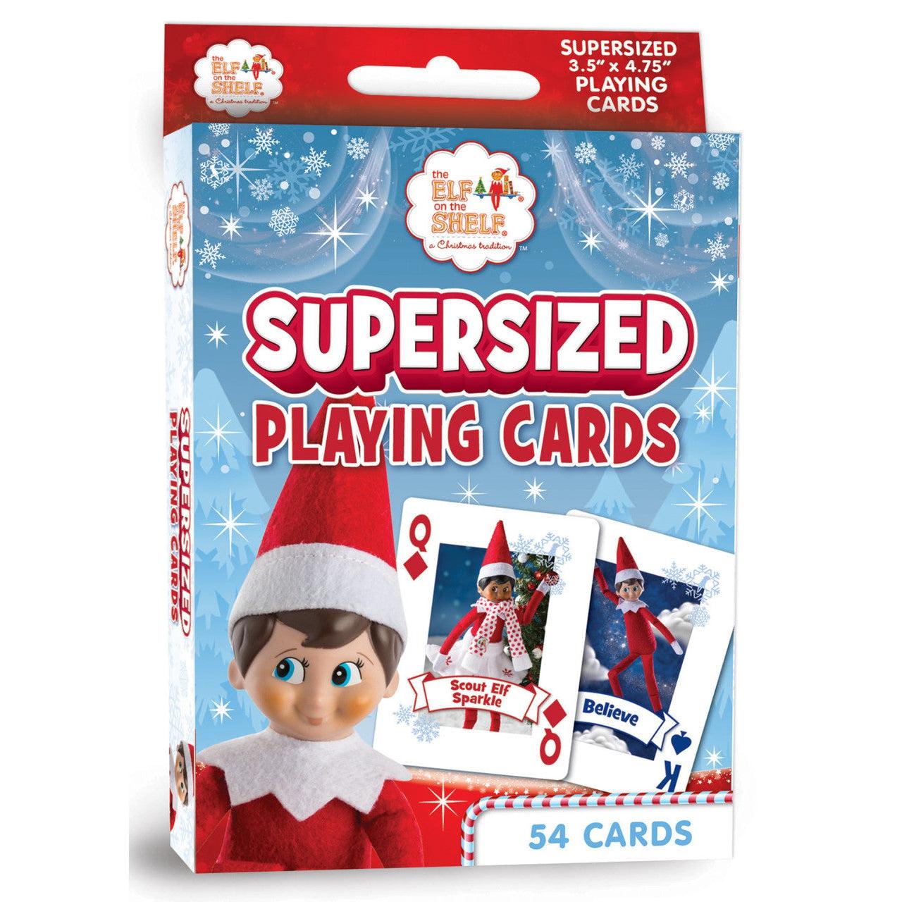 MasterPieces-Elf on the Shelf - Supersized Playing Cards-42120-Legacy Toys
