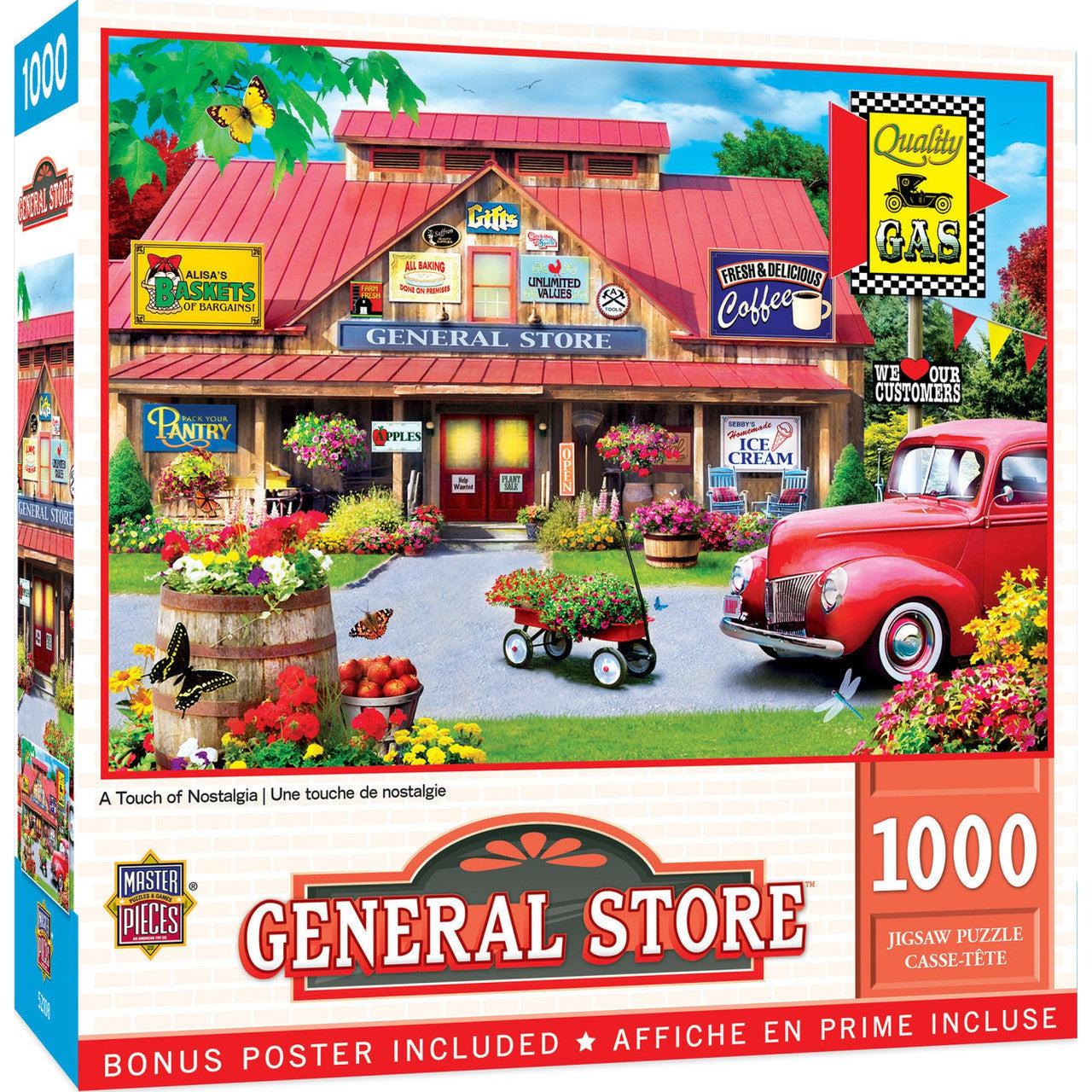 MasterPieces-General Store - A Touch of Nostalgia - 1000 Piece Puzzle-82126-Legacy Toys