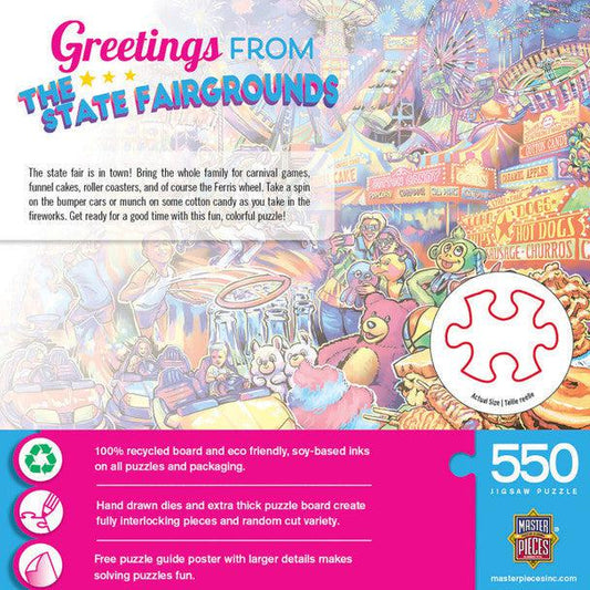MasterPieces-Greetings From - The State Fairgrounds - 550 Piece Puzzle-32287-Legacy Toys