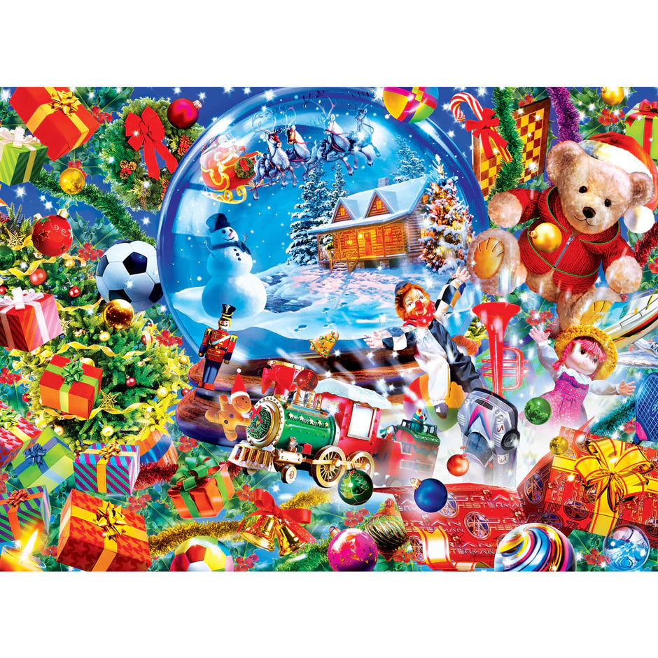 MasterPieces-Holiday - Holiday Dreams - 100 Piece Glitter Puzzle-12245-Legacy Toys