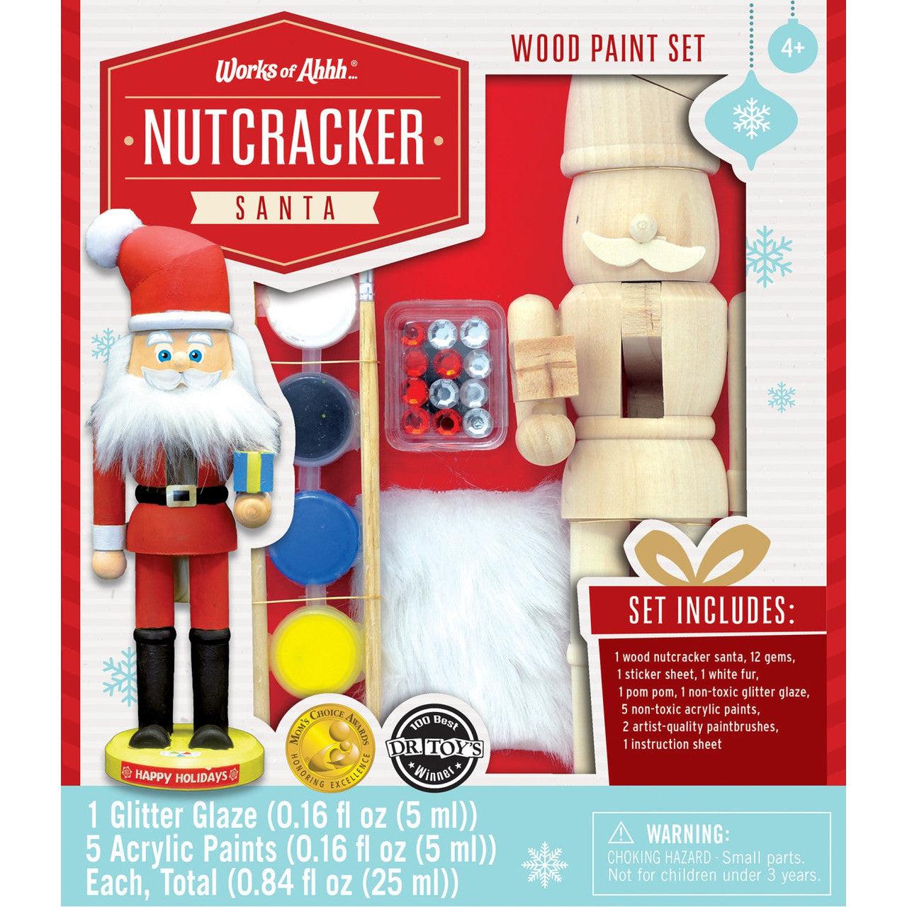 MasterPieces-Holiday Wood Paint Kit - Nutcracker Santa-22027-Legacy Toys