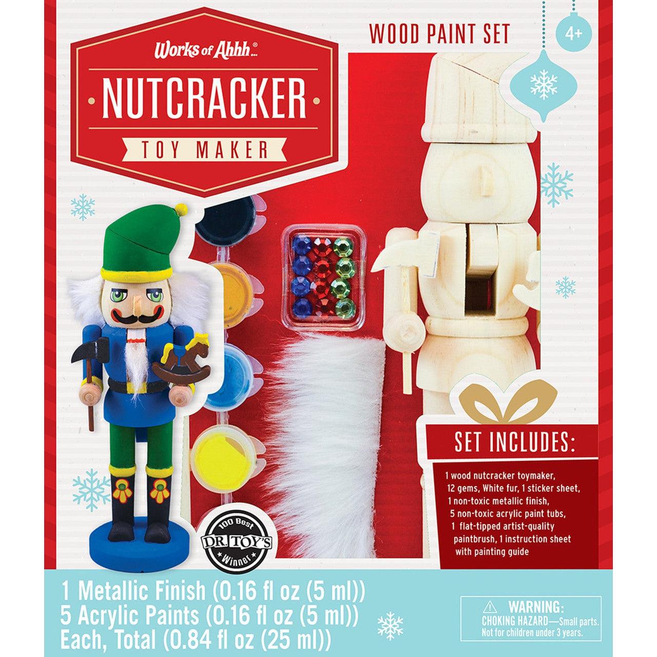 MasterPieces-Holiday Wood Paint Kit - Nutcracker Toymaker-22112-Legacy Toys