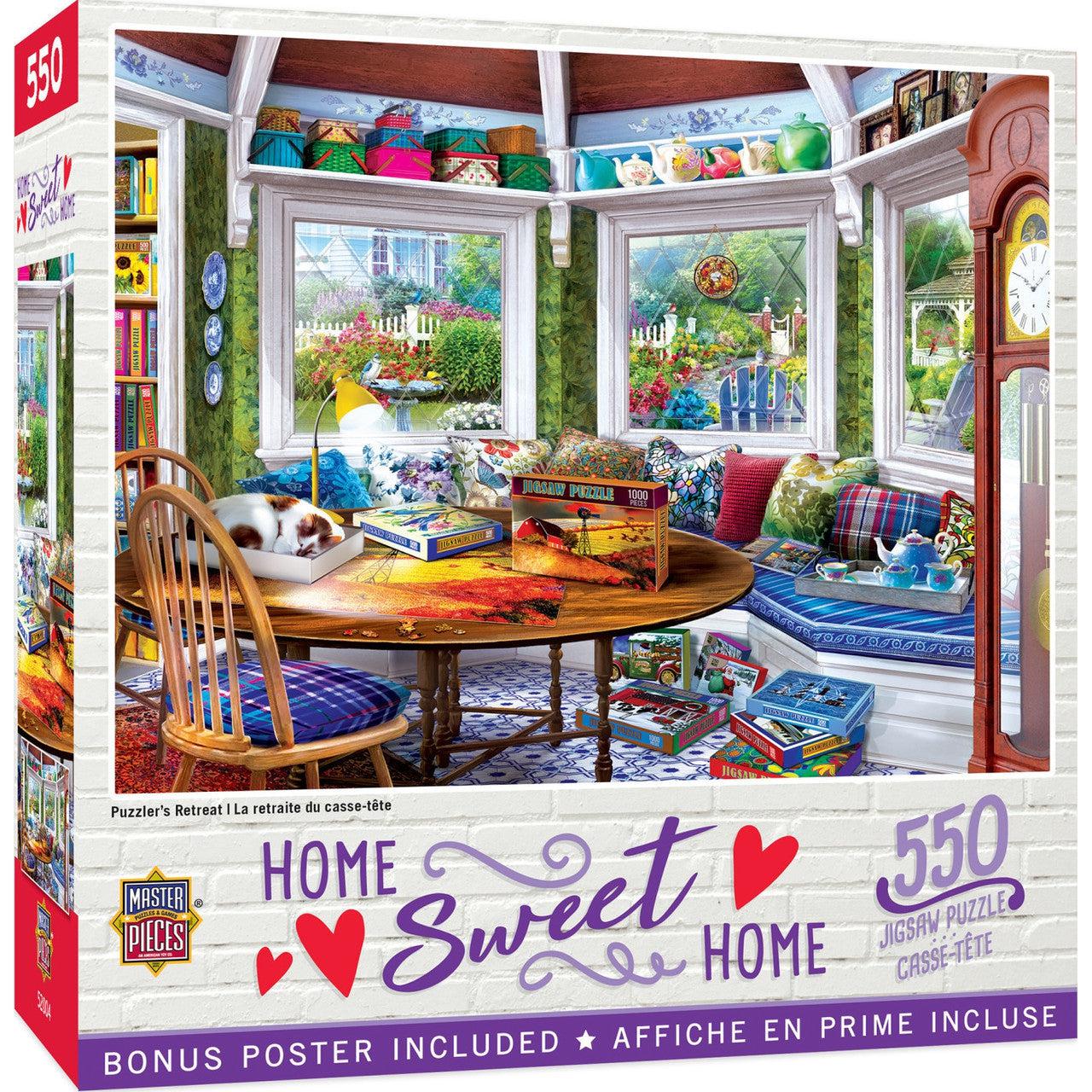 MasterPieces-Home Sweet Home - Puzzler's Retreat - 550 Piece Puzzle-32183-Legacy Toys