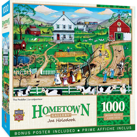 MasterPieces-Hometown Gallery - The Peddler - 1000 Piece Puzzle-72123-Legacy Toys