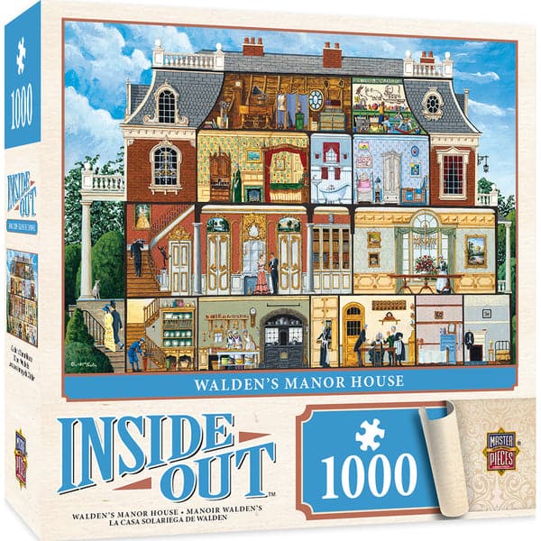 MasterPieces-Inside Out - Walden's Manor House - 1000 Piece Puzzle-71836-Legacy Toys