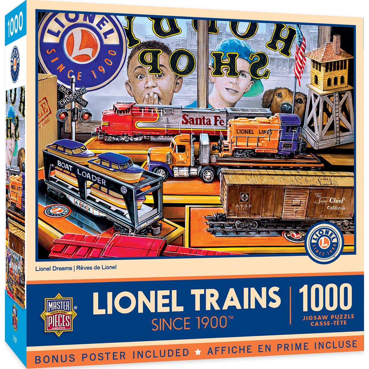 MasterPieces-Lionel - Lionel Dreams - 1000 Piece Puzzle-72277-Legacy Toys