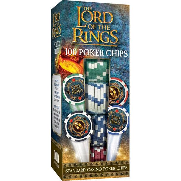 MasterPieces-Lord of the Rings - Poker Chips - 100 Pieces-42328-Legacy Toys