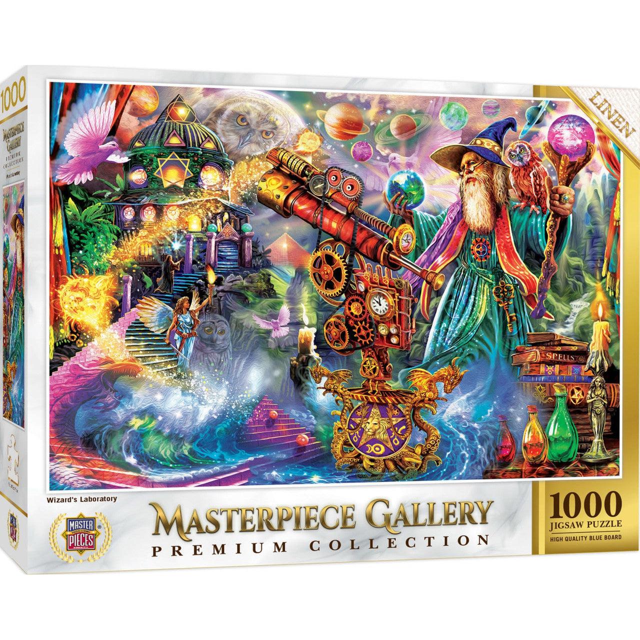MasterPieces-MasterPiece Gallery - Wizard's Laboratory - 1000 Piece Puzzle-82137-Legacy Toys