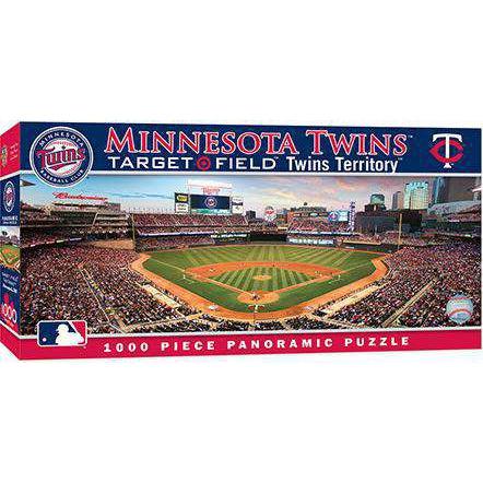 MasterPieces-Minnesota Twins - 1000 Piece Panoramic Puzzle-MIT1030-Legacy Toys