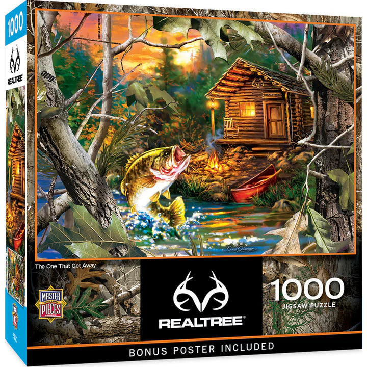 MasterPieces-Realtree - The One That Got Away - 1000 Piece Puzzle-72070-Legacy Toys