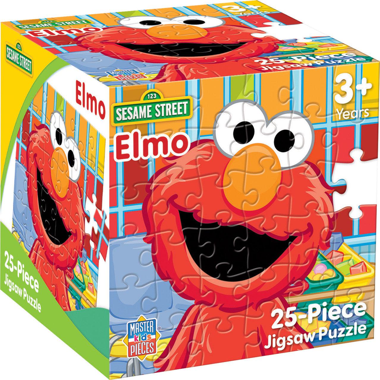 MasterPieces-Sesame Street - Elmo - 25pc Cube Puzzle-12346-Legacy Toys