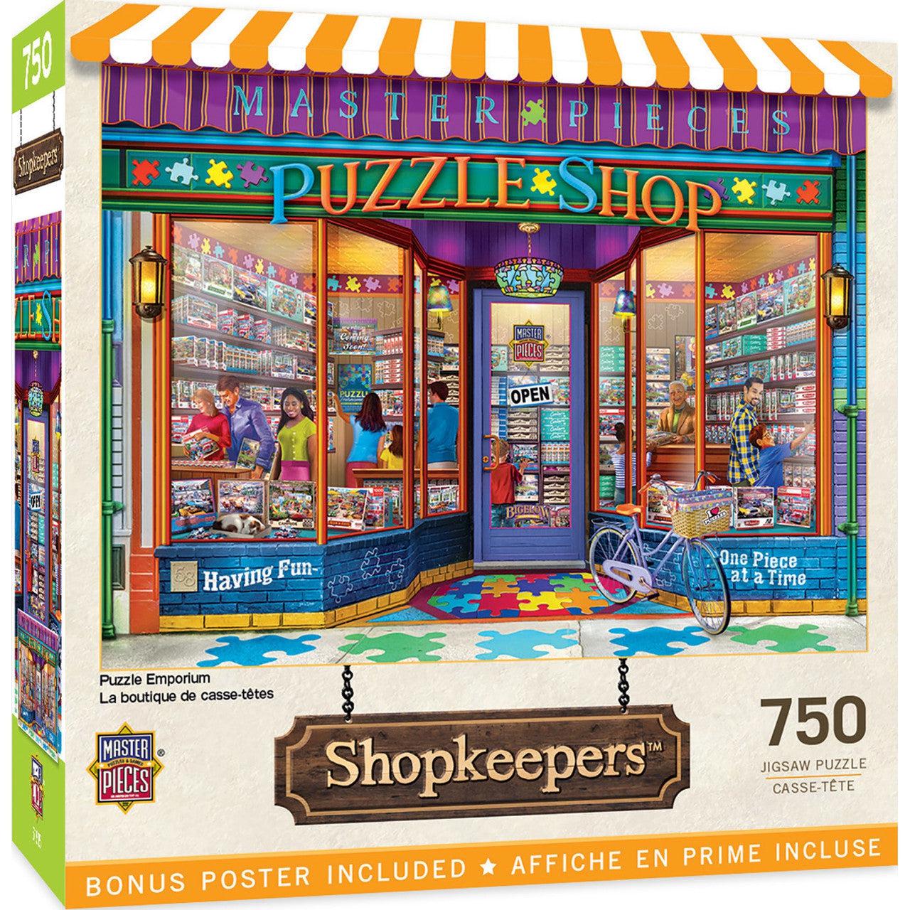 MasterPieces-Shopkeepers - Puzzle Emporium - 750 Piece Puzzle-32357-Legacy Toys