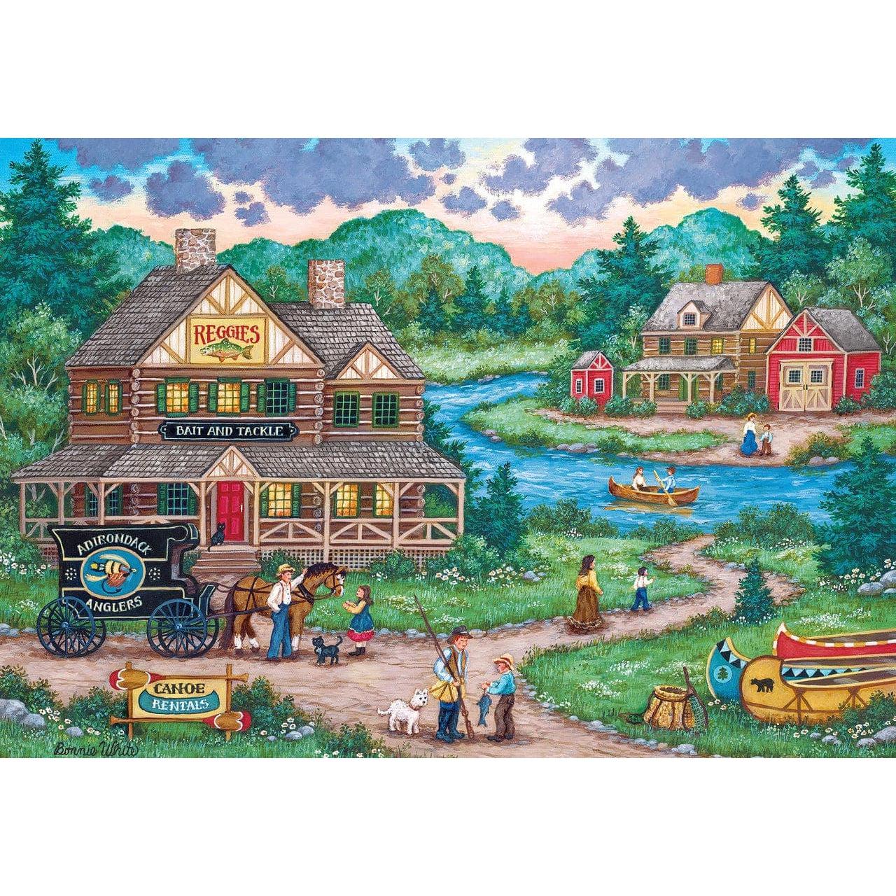 MasterPieces-Signature Collection - Adirondack Anglers - 2000 Piece Puzzle-71968-Legacy Toys