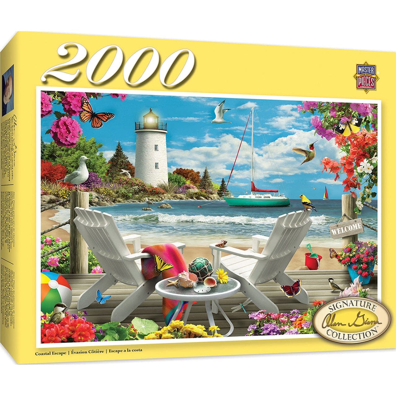 MasterPieces-Signature Collection - Coastal Escape - 2000 Piece Puzzle-81401-Legacy Toys