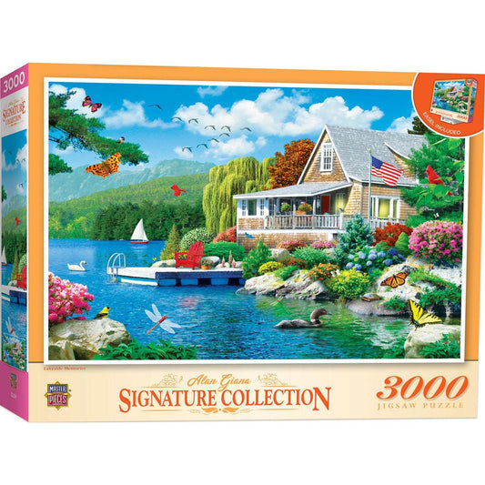 MasterPieces-Signature - Lakeside Memories - 3000 Piece Puzzle-72292-Legacy Toys