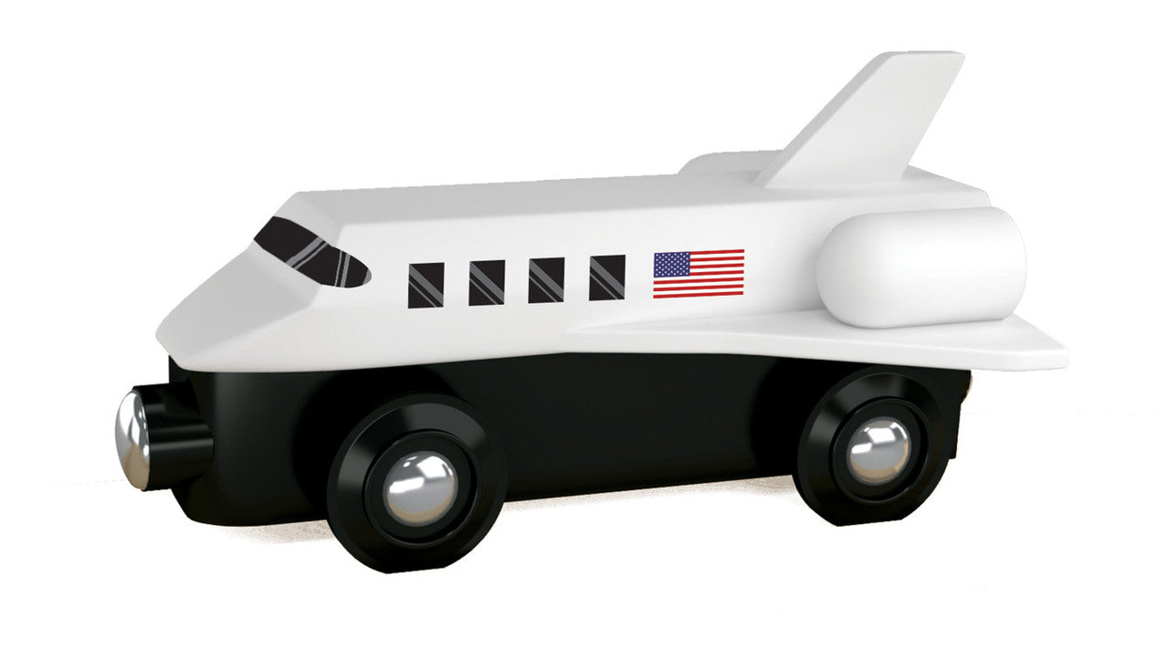 MasterPieces-Space Shuttle Wood Toy Train-42314-Legacy Toys