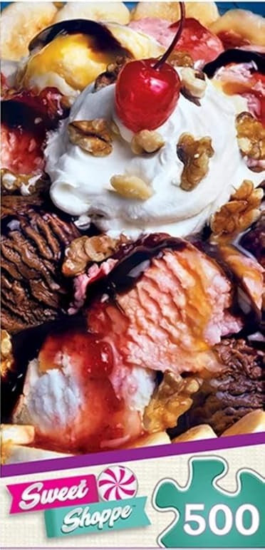 MasterPieces-Sweet Shoppe - 500 Piece Puzzle Assortment-32193-Banana Split-Legacy Toys