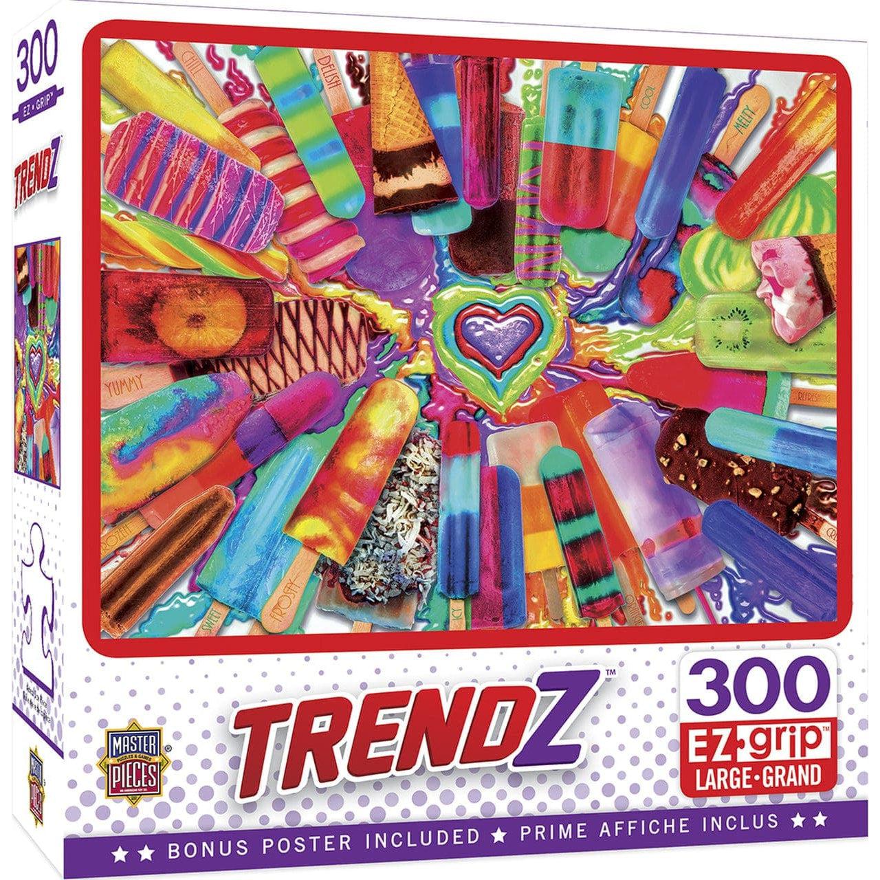 MasterPieces-Trendz - Cool Treats - 300 Piece EzGrip Puzzle-32036-Legacy Toys