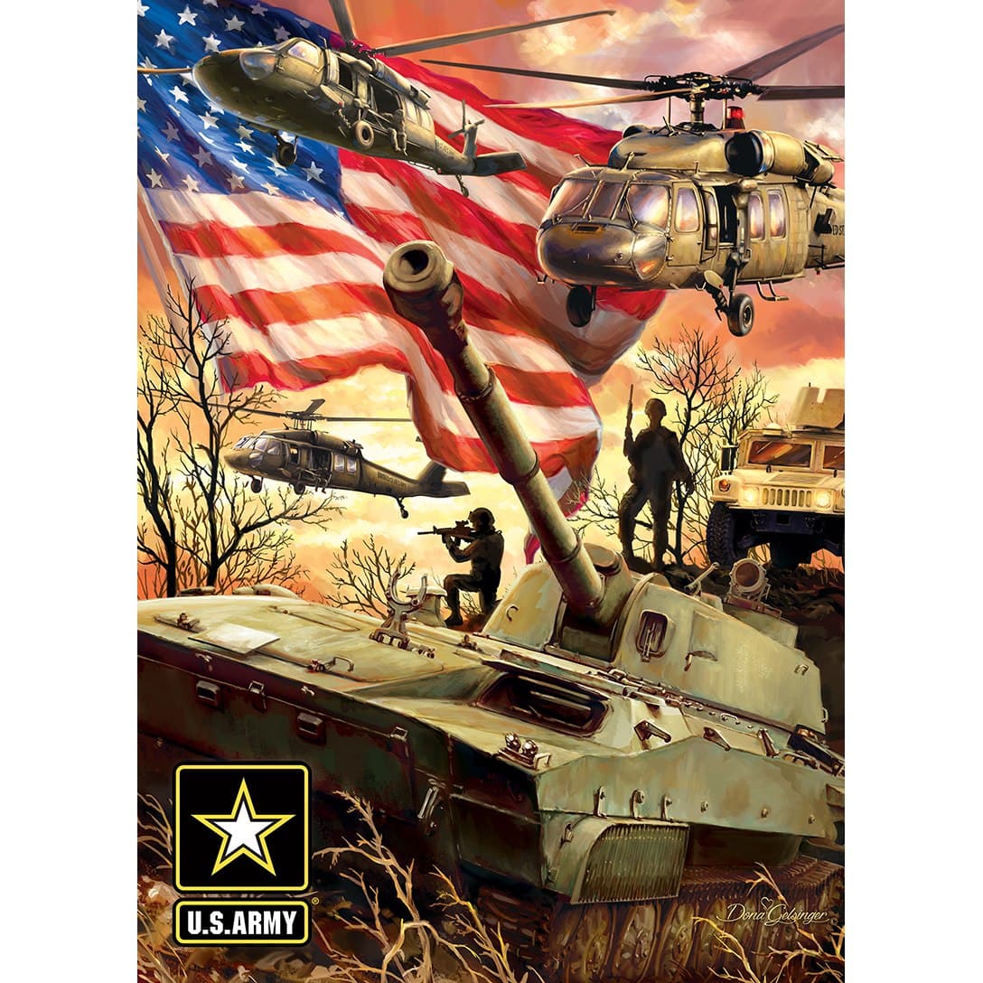 MasterPieces-U.S. Army - Army Firepower - 1000 Piece Puzzle-71693-Legacy Toys