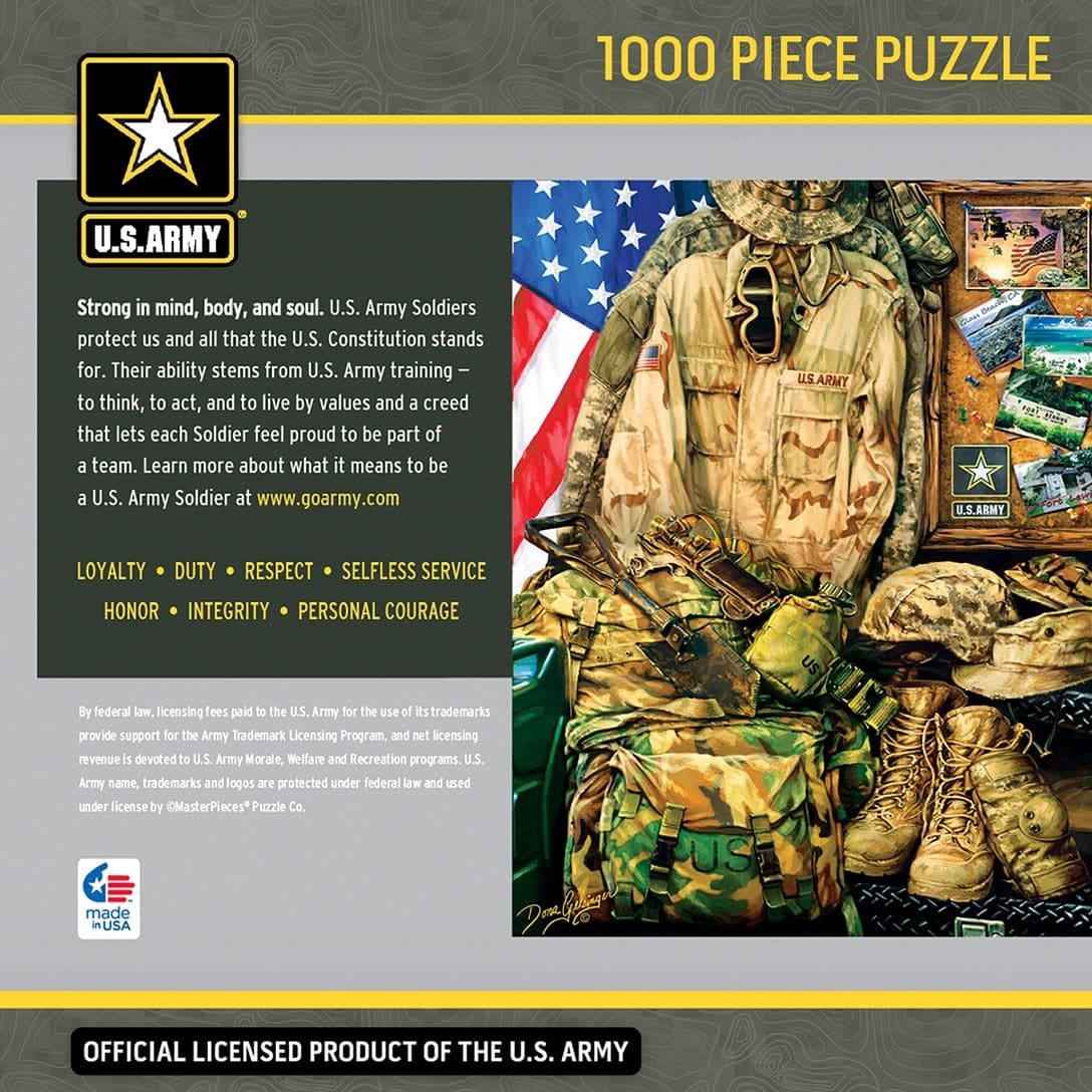 MasterPieces-U.S. Army - Army Strength - 1000 Piece Puzzle-71512-Legacy Toys