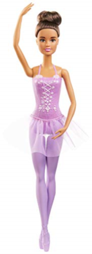 Mattel-Barbie Ballerina Doll - Brown Hair - Fuchsia Outfit-GJL60-Legacy Toys