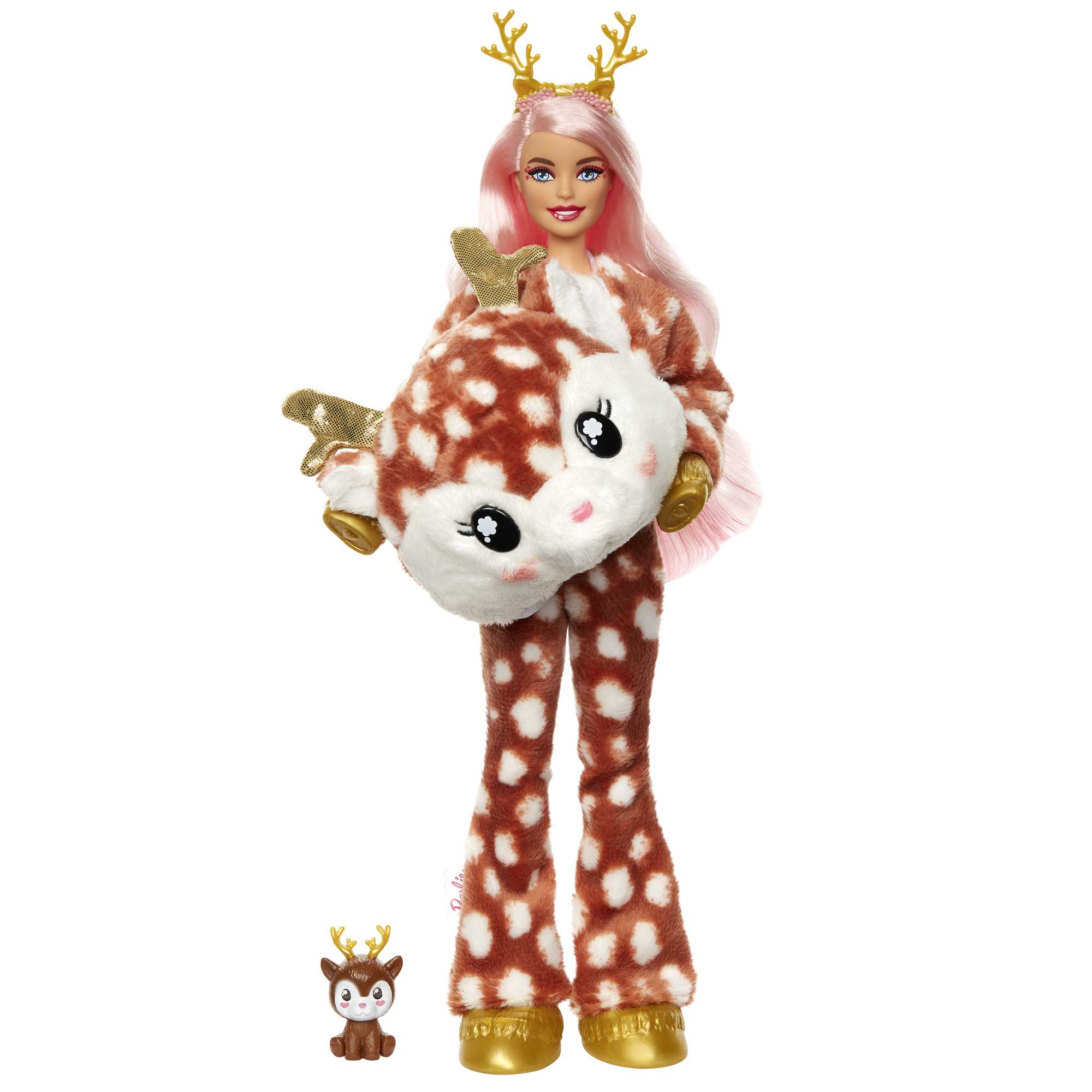 Mattel-Barbie Cutie Reveal Snowflake Sparkle Doll - Deer-HJL61-Legacy Toys