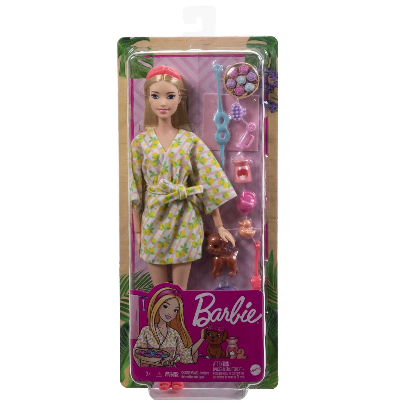 Mattel-Barbie Doll With Puppy - Self-Care Spa Day-HKT90-Legacy Toys