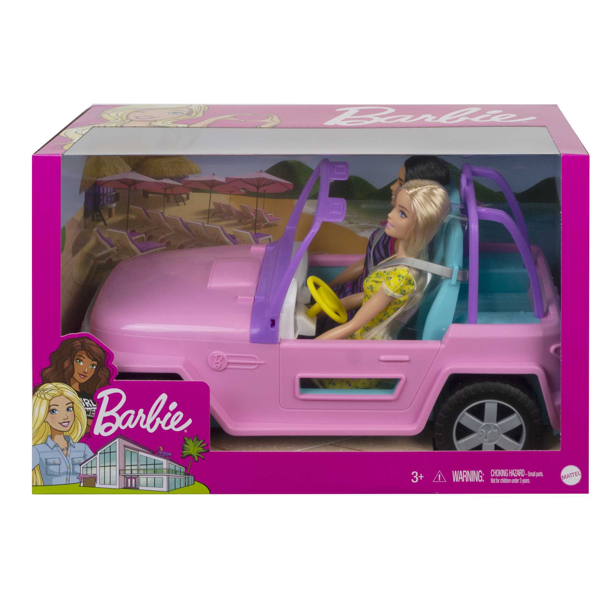 Mattel-Barbie Dolls and Vehicle-GVK02-Legacy Toys