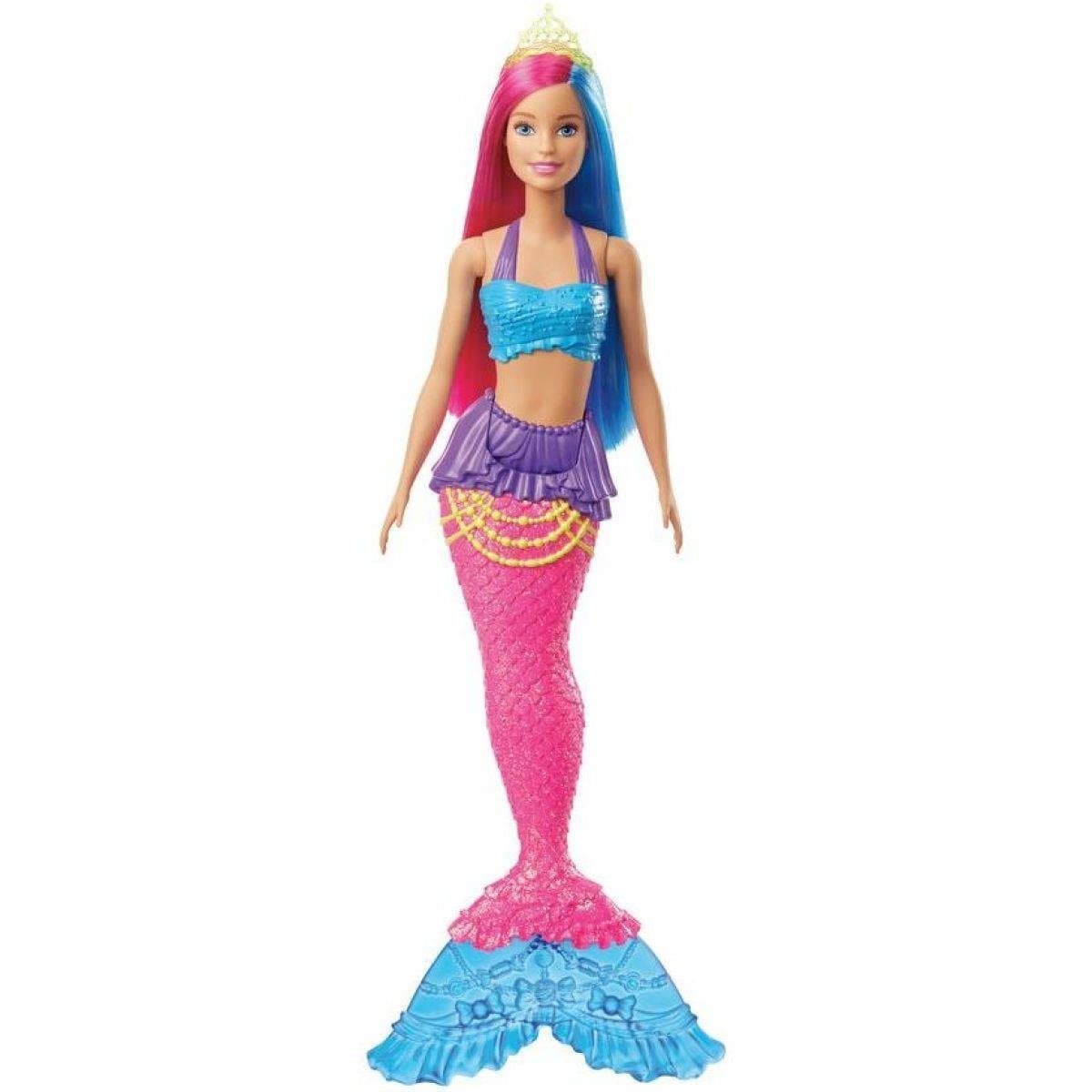 Mattel-Barbie Dreamtopia Doll - Assorted Styles - Mermaid-GJK08-Pink and Blue Hair-Legacy Toys