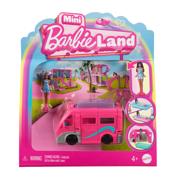 Mattel-Barbie Mini Barbieland Doll And Campervan-HYF39-Legacy Toys