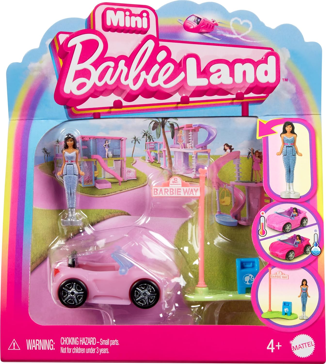 Barbie Mini Barbieland Doll And Pink Car