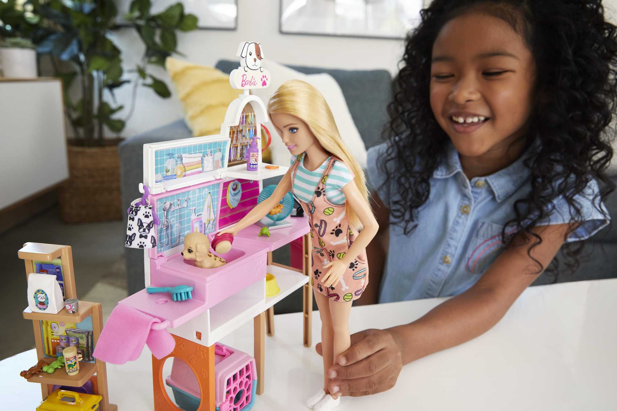 Barbie Doll and Pet Boutique Playset