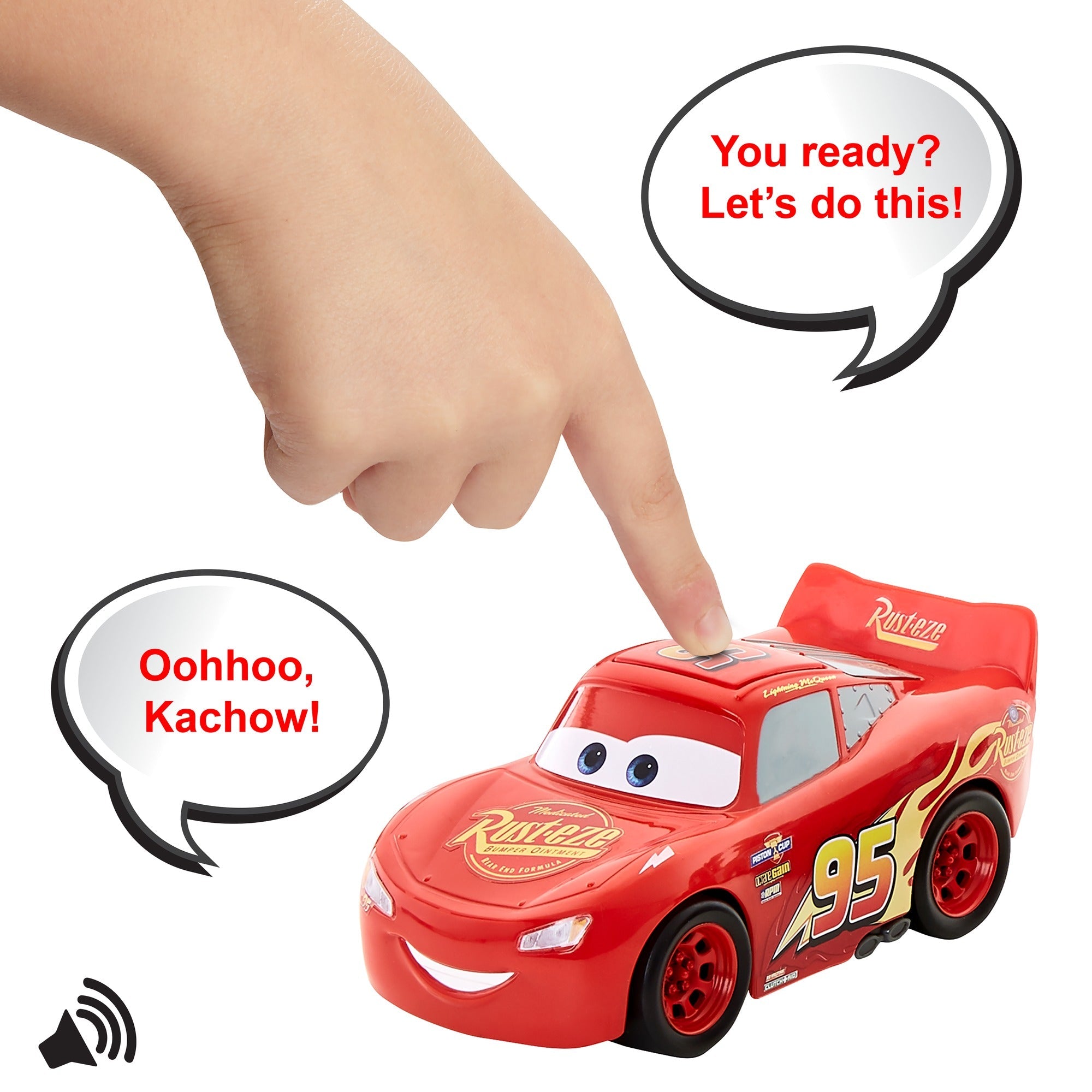 Mattel-Disney Pixar Cars Track Talkers Lightning McQueen-HJC58-Legacy Toys