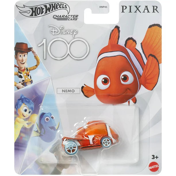 Mattel-Hot Wheels Disney 100 Character Cars - Nemo-HNP47-Legacy Toys