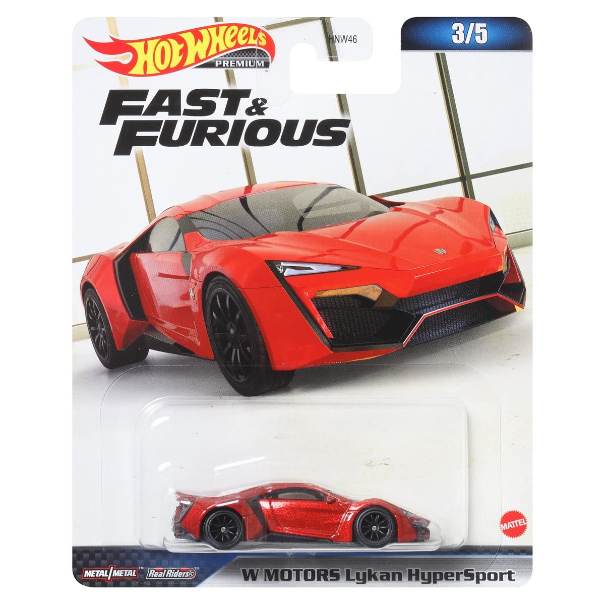 Mattel-Hot Wheels Fast & Furious - W MOTORS Lykan HyperSport-HNW49-Legacy Toys