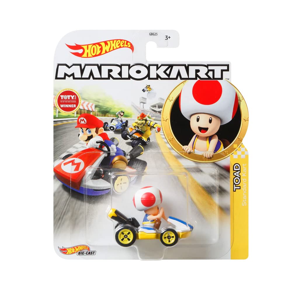 Mattel-Hot Wheels Mario Kart-GJH63-Toad / Standard Kart-Legacy Toys