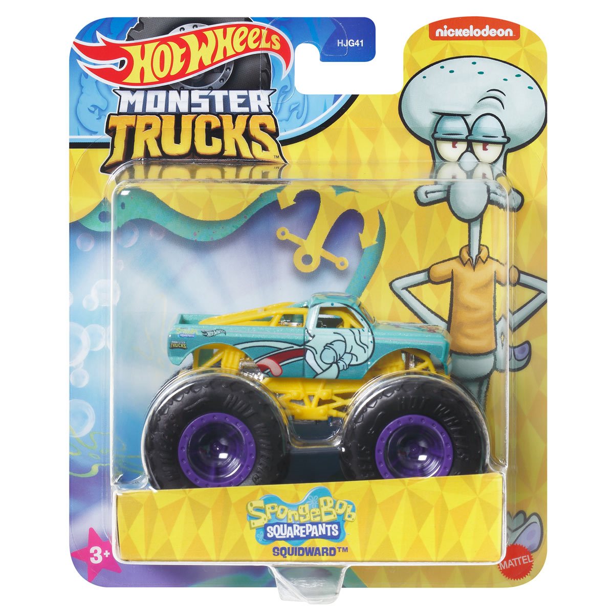 Mattel-Hot Wheels Monster Trucks - SpongeBob SquarePants-HWN78-Squidward-Legacy Toys