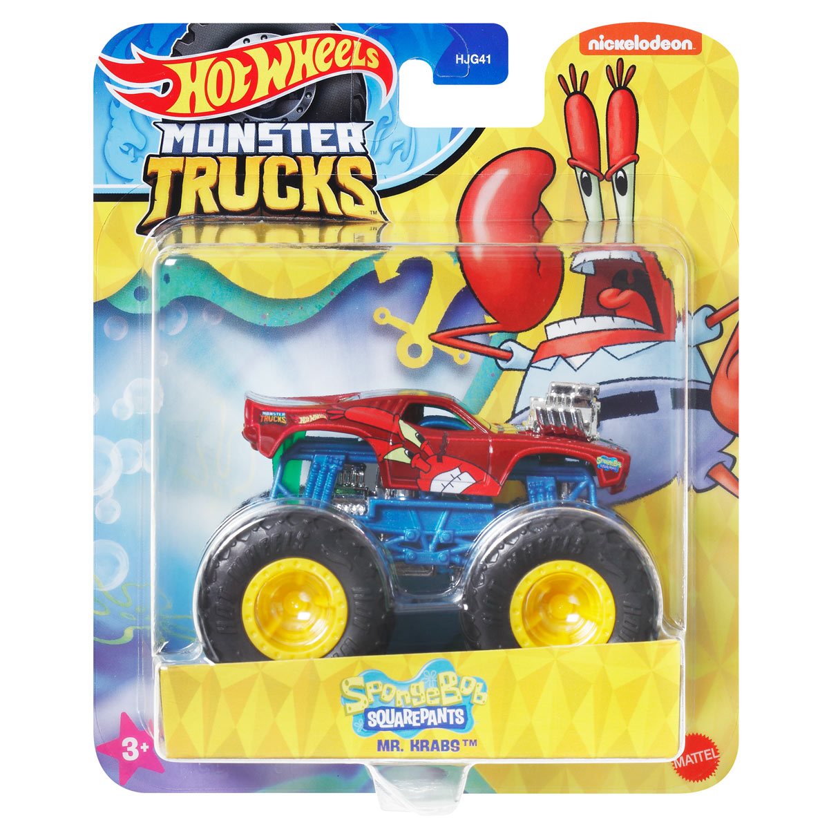 Mattel-Hot Wheels Monster Trucks - SpongeBob SquarePants-HWN79-Mr. Krabs-Legacy Toys