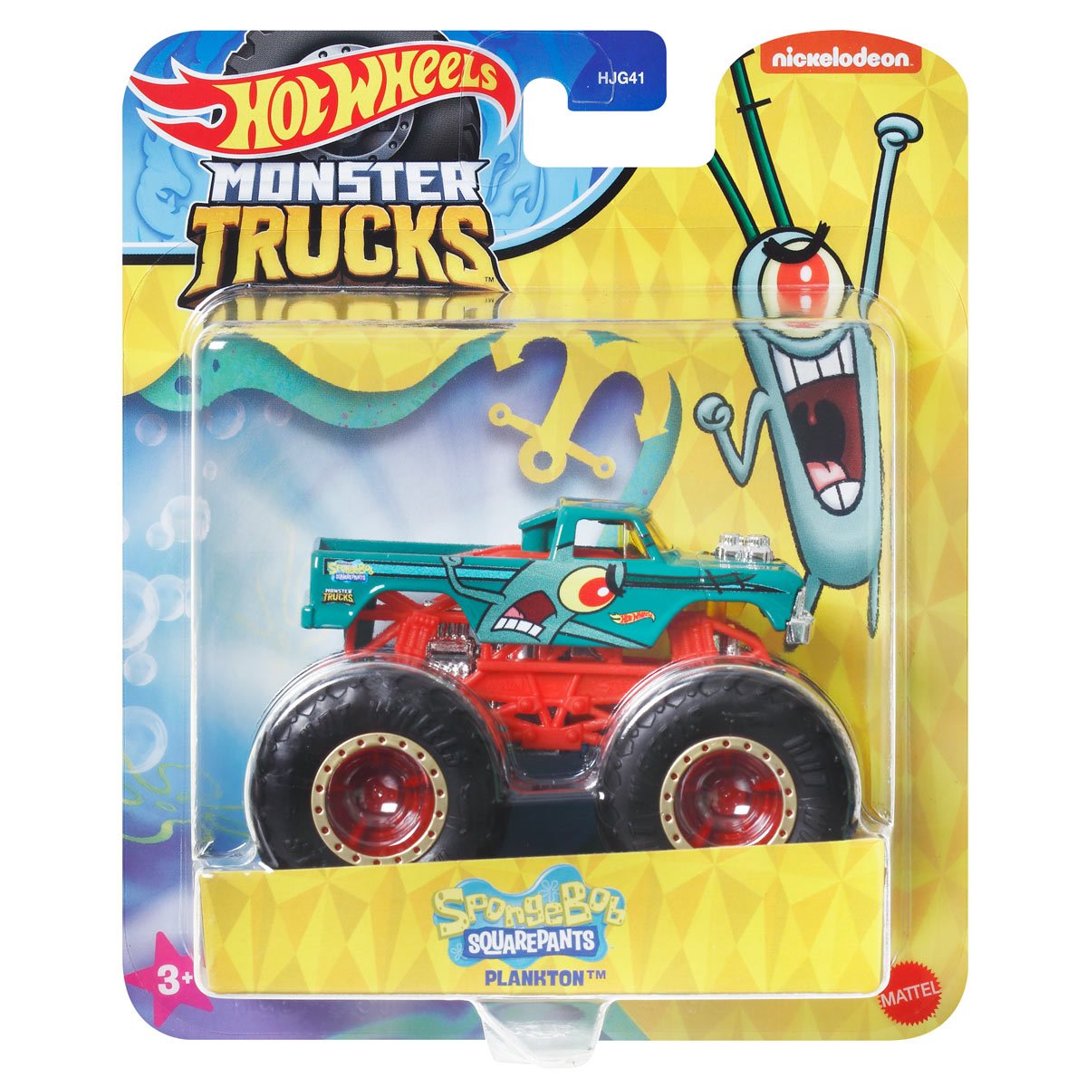 Mattel-Hot Wheels Monster Trucks - SpongeBob SquarePants-HWN80-Plankton-Legacy Toys