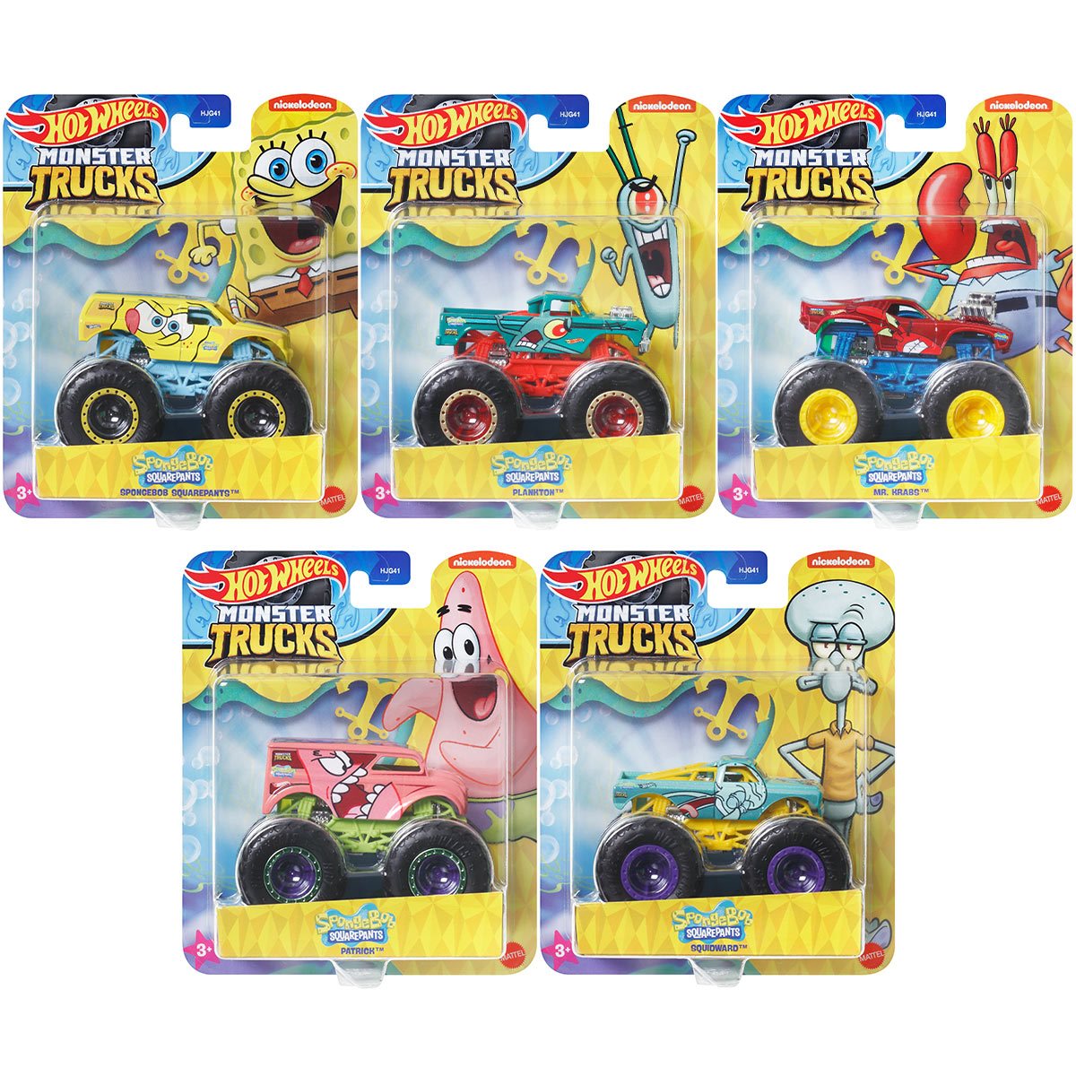 Mattel-Hot Wheels Monster Trucks - SpongeBob SquarePants--Legacy Toys